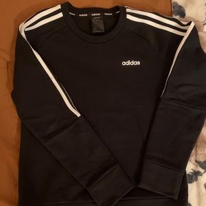 Adidas three stripe crewneck sweatshirt